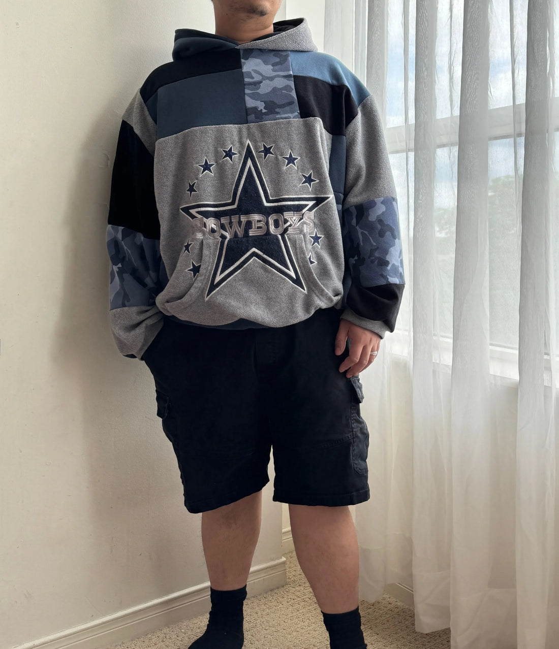 Cowboys patchwork hoodie