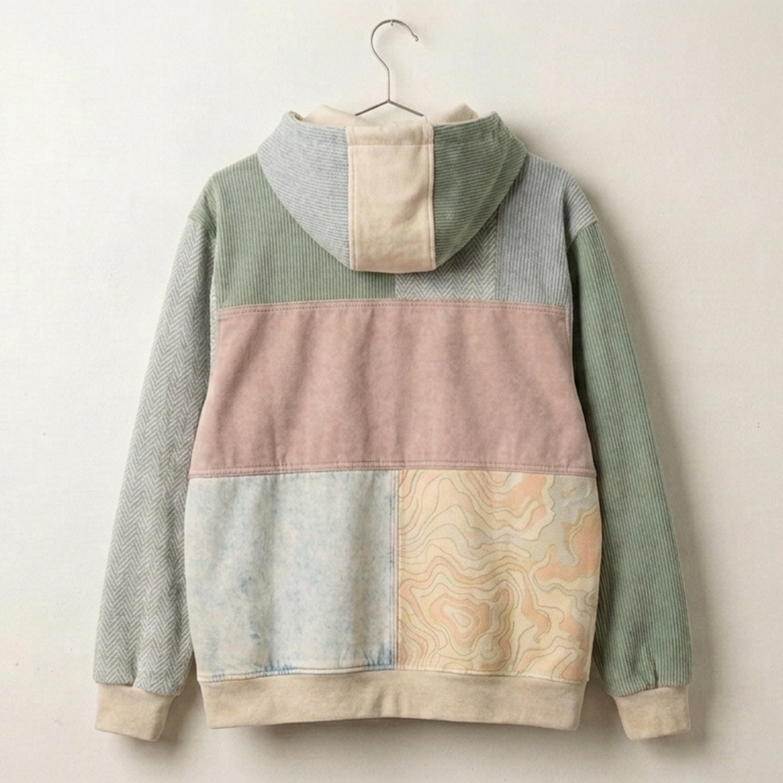 THE REMIX PULLOVER –Vintage Patchwork Hoodie