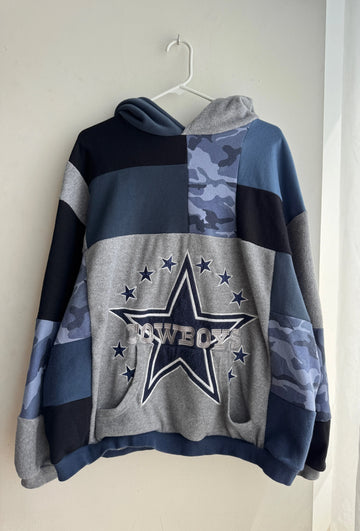 Cowboys patchwork hoodie