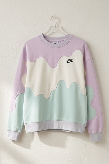 Handcrafted Berry Mint Drizzle Sweatshirt